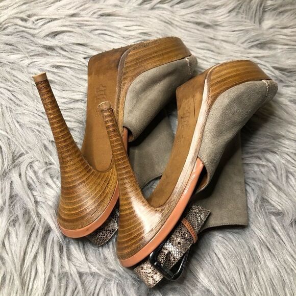 Donald J. Pliner Wayte Taupe Slingback Peep Toe - Picture 9 of 10